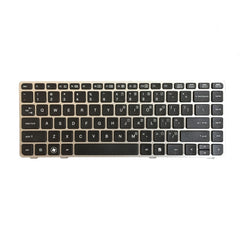 US Version Keyboard with Silver Frame for HP EliteBook 8470B 8470P 8470 8460 8460p 8460w ProBook 6460 6460b 6470, For EliteBook 8470B (US)