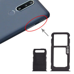 SIM Card Tray + SIM Card Tray + Micro SD Card Tray for Nokia 3.1 Plus, For Nokia 3.1 Plus