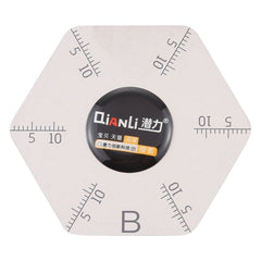 Qianli Hexagram Shape Pry Opening Tool With Scales, Hexagram
