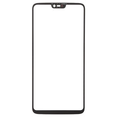 For OnePlus 6 Front Screen Outer Glass Lens, For OnePlus 6 Black