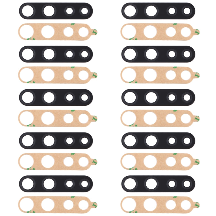 For OPPO F15 CPH2001 10pcs Back Camera Lens, For OPPO F15