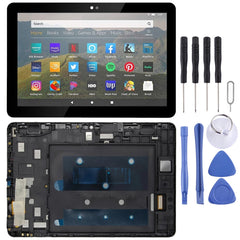 LCD Screen and Digitizer Full Assembly With Frame for Amazon Fire HD 8 2020 10th Gen K72LL4, For Amazon Fire HD 8 2020