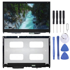 1920 x 1080 FHD LCD Screen and Digitizer Full Assembly with Frame for Lenovo Yoga 370-13 LP133WF4-SPA1, For Lenovo YOGA 370-13