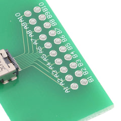 Micro HDMI Female Test Board 19pin, 19pin Micro HDMI Female