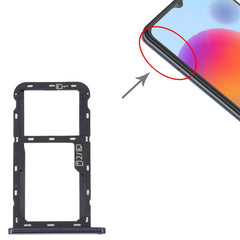 For ZTE Blade A52 SIM Card Tray + SIM Card Tray / Micro SD Card Tray, For ZTE Blade A52