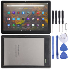 LCD Screen and Digitizer Full Assembly for Amazon Fire HD 10 (2021) T76N2B T76N2P, For Amazon Fire HD 10 (2021)  (Black)