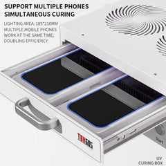 TBK 605 100W Mini UV Curing Lamp Box 48 LEDs Curved Surface Screen UV Curing Box, EU Plug, US Plug, AU Plug, UK Plug, EU Plug