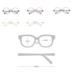 Round-Framed Glasses Small Fresh, Silver, Bronze, Gun gray, Round-Framed Glasses, Golden