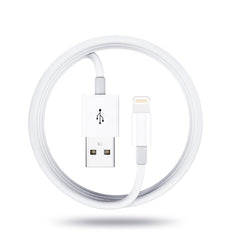 Qc3.0 Dual USB Car Charger + 8 Pin Fast Charging Line Car Charging Kit, 8 Pin (Black), 8 Pin (White)