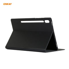 For Samsung Galaxy Tab S7 11.0 T870 / T875 ENKAY Horizontal Flip PU Leather + TPU Smart Case with Holder & Sleep / Wake-up Function, For Samsung Galaxy Tab S8 / Galaxy Tab S7 11.0 T870