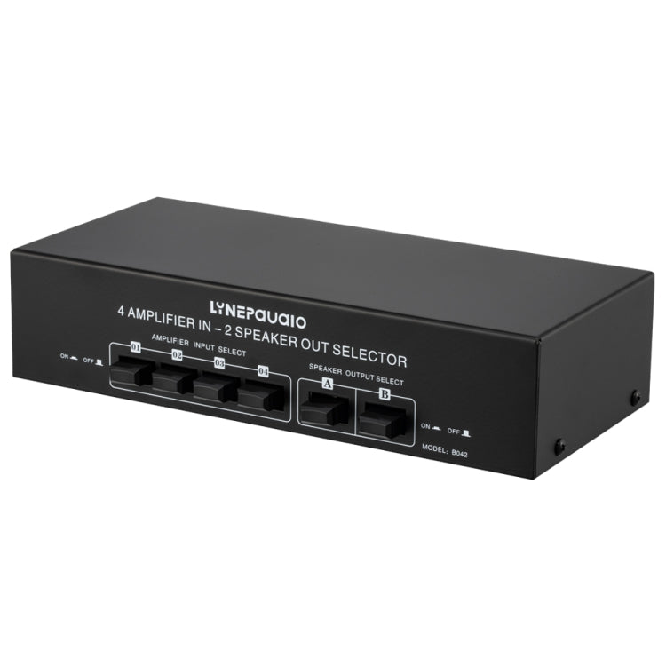4 Input 2 Output Power Amplifier And Speaker Switcher Speaker Switch Splitter Comparator 300W Per Channel Without Loss Of Sound Quality, 4 In 2 Out