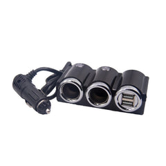 DC 12V / 24V Dual USB Multi Female Car Cigarette Lighter Splitter Socket Adapter Charger Socket Power Adapter / Charger, DC 12V / 24V 2 Socket