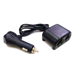 Cigarette Lighter Adapter 2 Socket Cigarette Lighter Splitter with LED Voltage Display USB Car Charger Adapter, 2 Socket