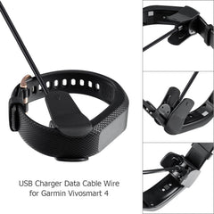 Plastic Charger for Garmin Vivosmart 4 Smartwatch, Data Cable, Replacement Cable, 1m