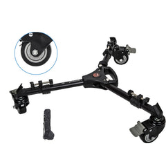 YUNTENG 901 Aluminium Alloy Camera Tripod Foot Wheel Tripod Pulley Base, Load 30KG, 901
