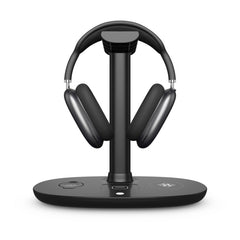 B-15A 4 in 1 Headset Holder Wireless Charger for Smart Phone & iWatch & Airpods