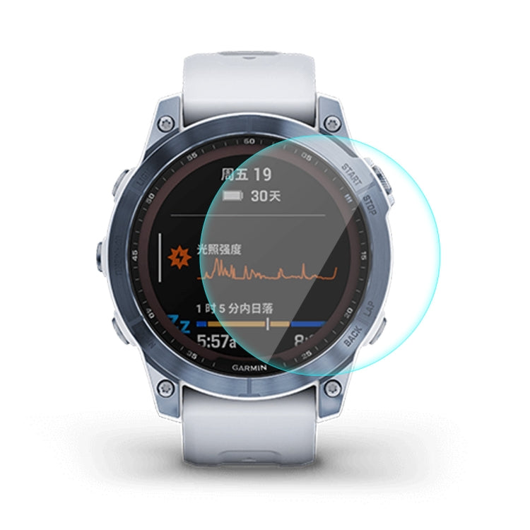 For Garmin Fenix 7X ENKAY 0.2mm 9H Tempered Glass Screen Protector Watch Film, 1 PC, 2 PCS, 5 PCS, 10 PCS