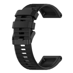 26mm Horizontal Texture Silicone Watch Band with Removal Tool, For Garmin Fenix 7X, For Garmin Fenix 7X Solar, For Garmin Tactix Delta