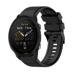 22mm Horizontal Texture Silicone Watch Band with Removal Tool, For Garmin Forerunner 955, For Garmin Forerunner 945, For Garmin Forerunner 935