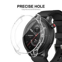 For Amazfit GTR 4 ENKAY Hat-Prince Transparent TPU Case with Screen Film