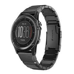 26mm Tortoise Shell Stainless Steel Watch Band, For Garmin Fenix 3, For Garmin Fenix 3 HR, For Garmin Descent MK 2, For Garmin Descent MK 2i