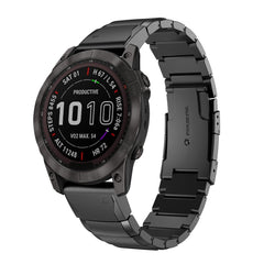 22mm Tortoise Shell Stainless Steel Watch Band, For Garmin Fenix 7, For Garmin Fenix 7 Solar, For Garmin Fenix 7 Sapphire Solar, For Garmin EPIX Gen 2, For Garmin Approach S62, For Garmin Fenix 6 GPS, For Garmin Fenix 6 Pro GPS                         ...