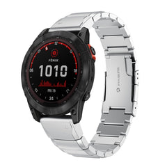22mm Tortoise Shell Stainless Steel Watch Band, For Garmin Fenix 7, For Garmin Fenix 7 Solar, For Garmin Fenix 7 Sapphire Solar, For Garmin EPIX Gen 2, For Garmin Approach S62, For Garmin Fenix 6 GPS, For Garmin Fenix 6 Pro GPS                         ...