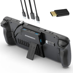 V266 For Steam Deck 5 in 1 Bracket Docking Station Charging Base Support 4K/60Hz USB3.0, V266 5 in 1