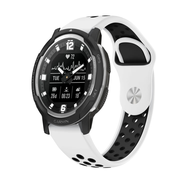 22mm Sports Breathable Silicone Watch Band, For Garmin Instinct Crossover Solar, For Garmin Fenix 7