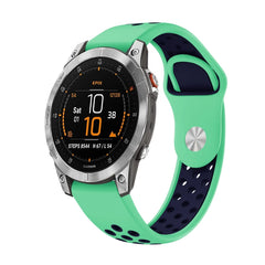22mm Sports Breathable Silicone Watch Band, For Garmin EPIX Gen 2, For Garmin Approach S62