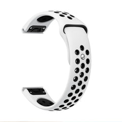 22mm Sports Breathable Silicone Watch Band, For Garmin Fenix 6 Sapphire GPS, For Garmin Fenix 5
