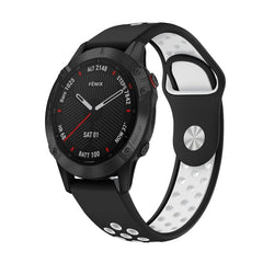 22mm Sports Breathable Silicone Watch Band, For Garmin Fenix 6 Sapphire GPS, For Garmin Fenix 5