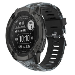 26mm Camouflage Printed Silicone Watch Band, For Garmin Instinct 2X Solar, For Garmin D2 Delta PX, For Garmin Tactix 7 Pro, For Garmin Tactix 7