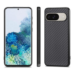 Carbon Fiber Texture Leather Back Cover Phone Case, For Google Pixel 9 / 9 Pro, For Google Pixel 7a, For Google Pixel 6a, For Google Pixel 6 Pro