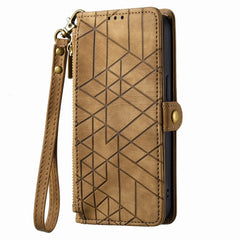 Geometric Zipper Wallet Side Buckle Leather Phone Case, For iPhone 13, For iPhone 12 / 12 Pro, For iPhone 12 Pro Max, For iPhone 11 Pro Max