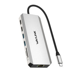 Wavlink UMD303 4K HDMI Multiport Adapter USB-C HUB Triple Monitor 12-in-1 Laptop Docking Station, UMD303