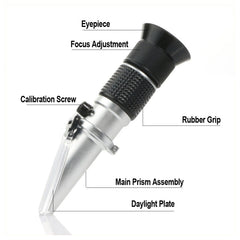 RZ117 Optical Brix Meter Handheld High Concentration Brix Meter Honey Sugar Meter 0-90 Range