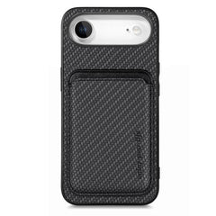 Carbon Fiber Leather Card Magsafe Phone Case, For iPhone Air, For iPhone 16 Pro Max, For iPhone 16 Pro, For iPhone 16 Plus