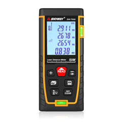 SNDWAY Double Horizontal bubble Rangefinder Laser Distance Meter Range Hand Tool Device SW-TG50