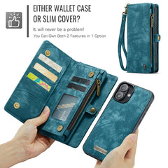 CaseMe 008 Detachable Multifunctional Leather Phone Case, For iPhone 16