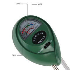 RZ103 Mini Soil PH Moisture Humidity Measuring PH Meter Soil Moisture Monitor Hygrometer Gardening Plant Farming Moisture Tester, RZ103