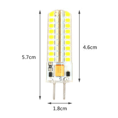 GY6.35 5W SMD2835 72LEDs Dimmable Silicone Corn Bulb for Chandelier Crystal Lamp Lighting Accessories,AC 12V, Warm White, Cool White