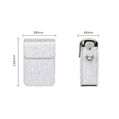 Richwell Brushed Camera Case PU Leather Case for Fujifilm Instax Mini Liplay Instant Camera, Black, White, Gold