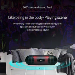 T&G TG148 Portable Stereo Audio Super Bass LED Lantern Pill Wireless Bluetooth Speaker