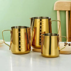 Stainless Steel Coffee Frothing Pitcher – 900ML Milk Steaming Jug