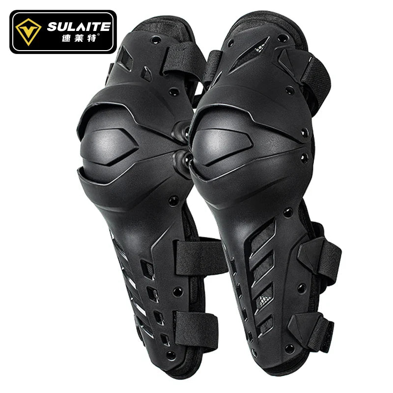 Eliteridegear SULAITE motorcycle knee pads with protective armor for motocross and mountain biking, designed for knee protection.