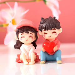 Hign-concerned Miniature Couple Figurines Wedding Gift