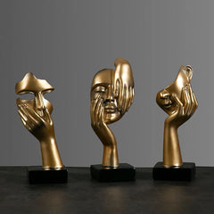 Choice Resin Abstract Mask Figurine Home Office Decor