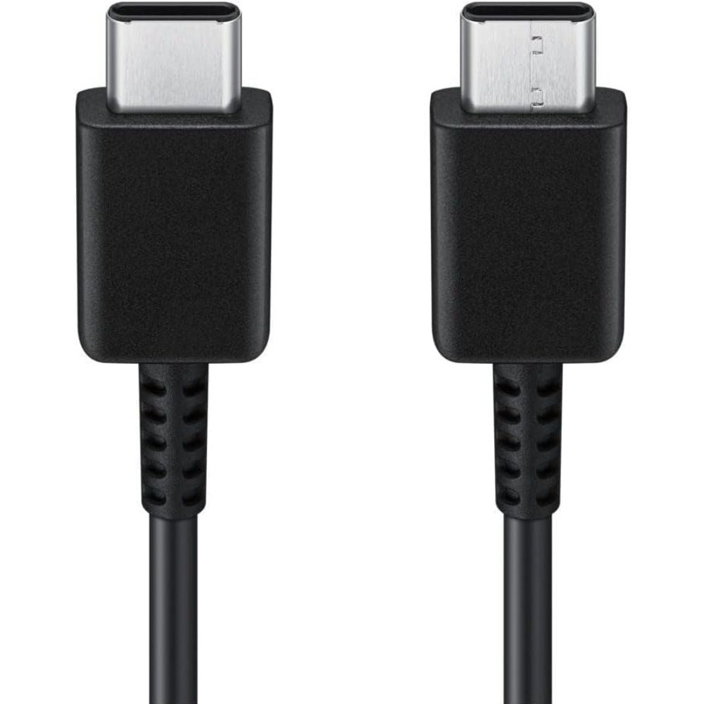 Samsung genuine Type-C charging data cable in black, 1 meter length, compatible with Samsung devices, from Phone Base.