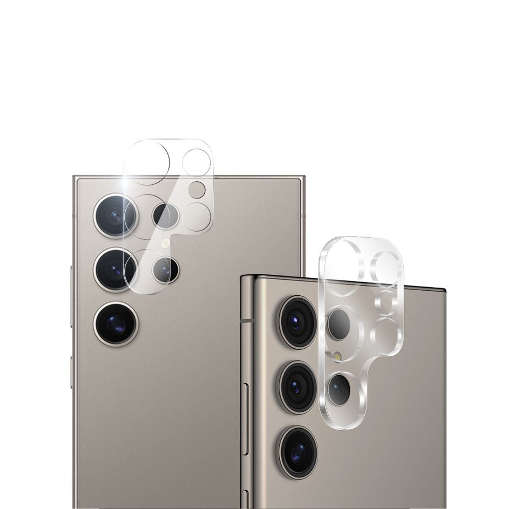 Samsung Galaxy S26 Series camera lens protector by Phone Base, clear shield covering the phone's rear camera lenses.